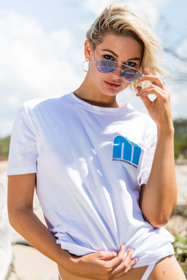 Microminimus Mens Soft Cotton White 945 T-Shirt