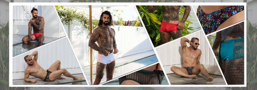 Sexy models in Microminimus mens tiny swimwear