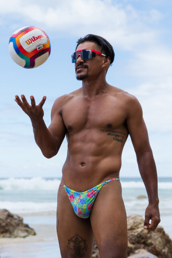 Cable Beach Aloha Bloom 004 String Back Thong 10