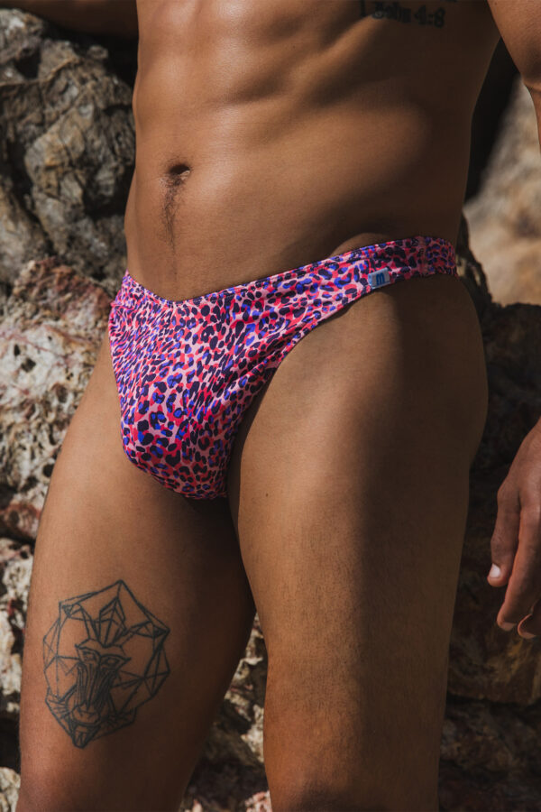 Coral Coast Pink Leopard 005 Clip Thong 01